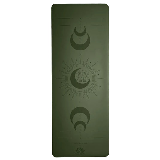 esterilla de yoga antideslizante premium Namastecita diseño dara color verde con grabado láser