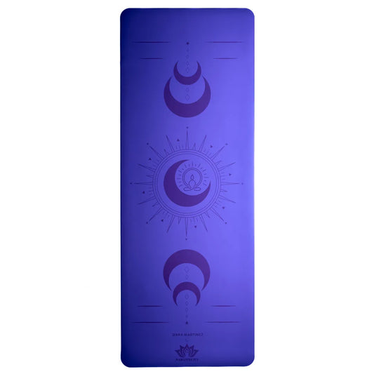 esterilla de yoga antideslizante premium diseño dara índigo con grabado láser
