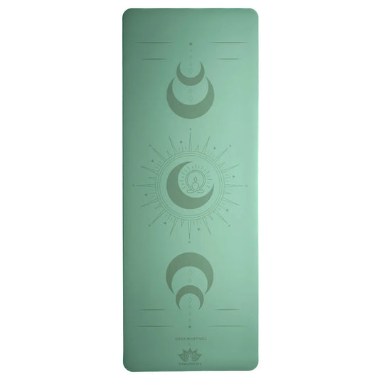 esterilla de yoga Namastecita antideslizante premium diseño dara turquesa con grabado láser