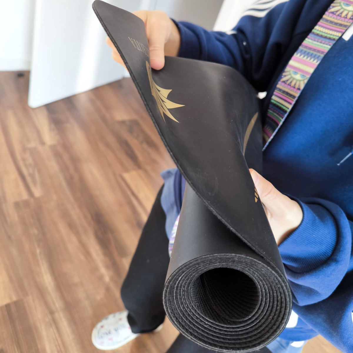 esterilla de yoga antideslizante namastecita textura viaje travel mat