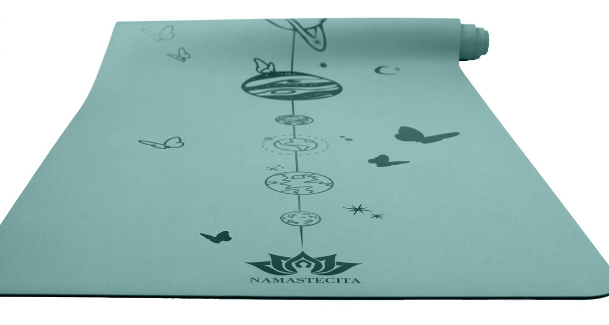 esterilla de caucho antideslizante para yoga namaste