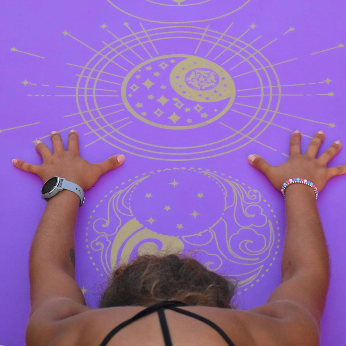 detalle mat de yoga Namasteicita diseño energía conecta con el universo